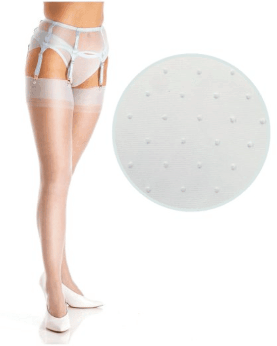Dixieland Polka Dot Stockings Sky